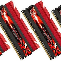 G.Skill TridentX DDR3 32GB RAM με 4x8GB Modules και Ταχύτητα 2400 για Desktop