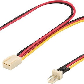 Goobay 3-Pin Fan - 2x 3-Pin Fan Cable 0.22m Πολύχρωμο 93880