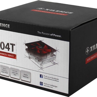 Xilence I404T Ψύκτρα Επεξεργαστή για Socket 1200/115x Κόκκινη
