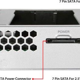 Icy Dock DuoSwap 2.5 inch-3.5 inch Hot-Swap SATA/SAS HDD/SSD Trayless Mobile Rack Backplane Cage for External 5.25Inch Drive Bay Μαύρο