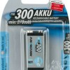 Ansmann Επαναφορτιζόμενη Μπαταρία 9V Ni-MH 300mAh 1τμχ