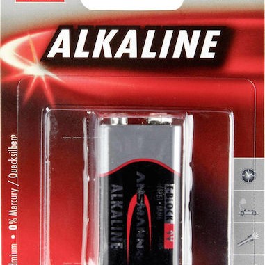 Ansmann Αλκαλική Μπαταρία 9V 1τμχ