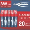 Ansmann Αλκαλικές Μπαταρίες AAA 1.5V 20τμχ