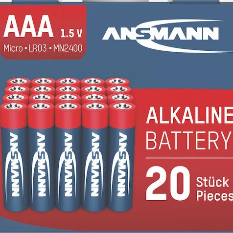 Ansmann Αλκαλικές Μπαταρίες AAA 1.5V 20τμχ