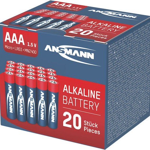 Ansmann Αλκαλικές Μπαταρίες AAA 1.5V 20τμχ