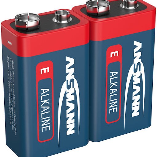 Ansmann Αλκαλικές Μπαταρίες 9V 2τμχ