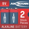Ansmann Αλκαλικές Μπαταρίες 9V 2τμχ