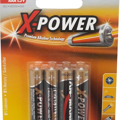 Ansmann X-Power Αλκαλικές Μπαταρίες AAA 1.5V 4τμχ