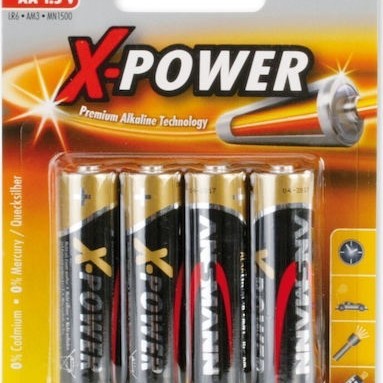 Ansmann X-Power Αλκαλικές Μπαταρίες AA 1.5V 4τμχ