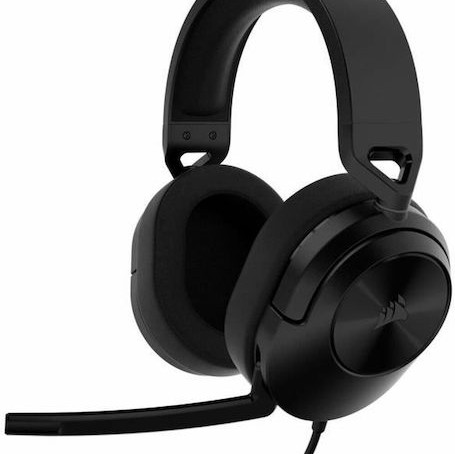 Corsair HS55 Stereo Over Ear Gaming Headset με σύνδεση 3.5mm Carbon