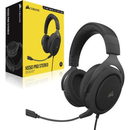 Corsair HS55 Stereo Over Ear Gaming Headset με σύνδεση 3.5mm Carbon