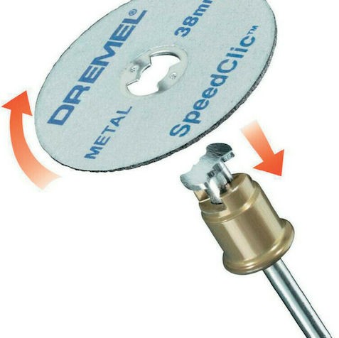 Dremel Speed Click SC541 Δίσκος Λείανσης Μετάλλου 38mm 2τμχ