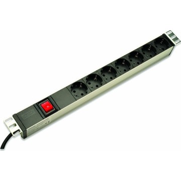 Digitus Πολύπριζο Rack 2 m 7 Έξοδος (οι) εναλλασσόμενου ρεύματος Μαύρο