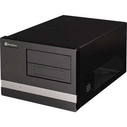 Silverstone SG02-F ​ Micro Tower Υπολογιστή σε Μαύρο χρώμα