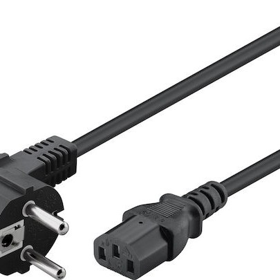 Goobay Schuko - IEC C13 Cable 1.5m Μαύρο 68604