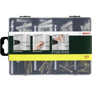 Bosch Βίδα 173τμχ σε Κασετίνα