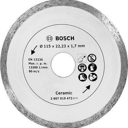 Bosch Δίσκος Κοπής Δομικών Υλικών 115mm 2607019472