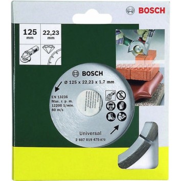 Bosch Δίσκος Κοπής Δομικών Υλικών 125mm 2607019475