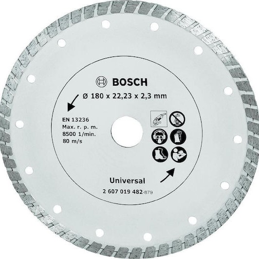 Bosch Δίσκος Κοπής Δομικών Υλικών 180mm 2607019482