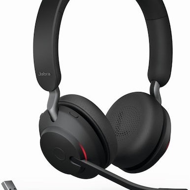 Jabra Evolve2 65 VOIP Headset Link380a MS Stereo Black (26599-999-989)