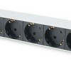 Digitus Πολύπριζο Rack με 8 Safety Outlets Μαύρο