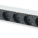 Digitus Πολύπριζο Rack με 8 Safety Outlets Μαύρο