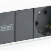 Digitus Πολύπριζο Rack με 8 Safety Outlets Μαύρο