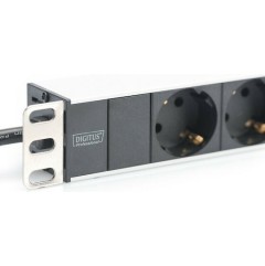 Digitus Πολύπριζο Rack με 8 Safety Outlets Μαύρο