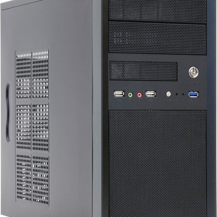 Chieftec CT-01B-OP Mini Tower Κουτί Υπολογιστή Μαύρο