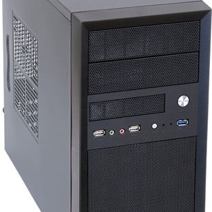 Chieftec CT-01B-OP Mini Tower Κουτί Υπολογιστή Μαύρο