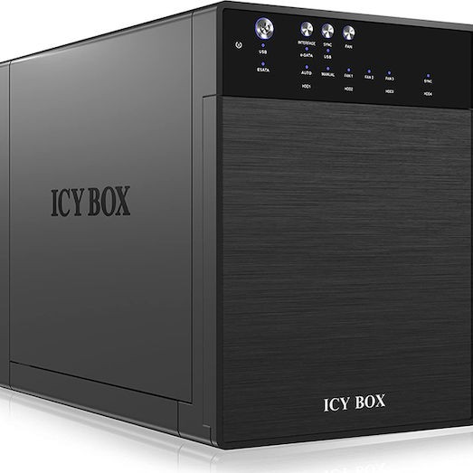 Icy Box Θήκη για 4 Σκληρούς Δίσκους 3.5