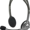 Logitech H110 On Ear Multimedia Ακουστικά με μικροφωνο και σύνδεση 3.5mm Jack σε Γκρι χρώμα