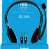 Logitech H110 On Ear Multimedia Ακουστικά με μικροφωνο και σύνδεση 3.5mm Jack σε Γκρι χρώμα