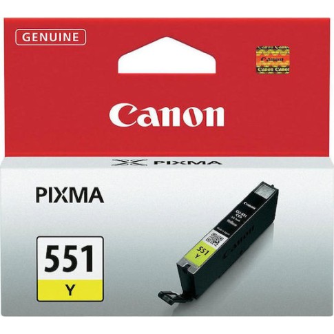 Canon CLI-551 Γνήσιο Μελάνι Εκτυπωτή InkJet Κίτρινο (6511B001)