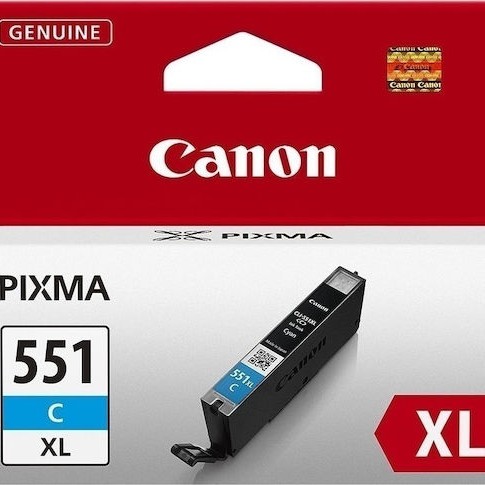 Canon CLI-551XL Γνήσιο Μελάνι Εκτυπωτή InkJet Κυανό (6444B001)