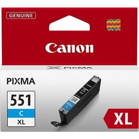 Canon CLI-551XL Γνήσιο Μελάνι Εκτυπωτή InkJet Κυανό (6444B001)