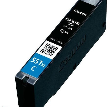 Canon CLI-551XL Γνήσιο Μελάνι Εκτυπωτή InkJet Κυανό (6444B001)