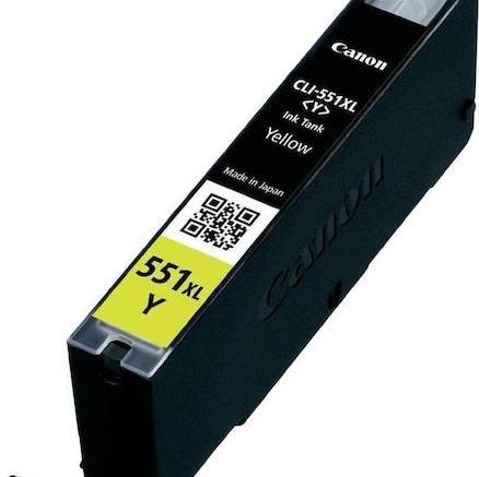 Canon CLI-551XL Γνήσιο Μελάνι Εκτυπωτή InkJet Κίτρινο (6446B001)
