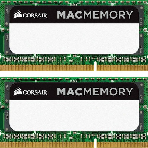Corsair Mac Memory DDR3 16GB RAM με 2x8GB Modules και Ταχύτητα 1600 για Laptop