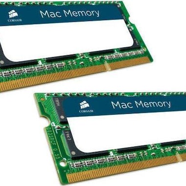 Corsair Mac Memory DDR3 16GB RAM με 2x8GB Modules και Ταχύτητα 1600 για Laptop