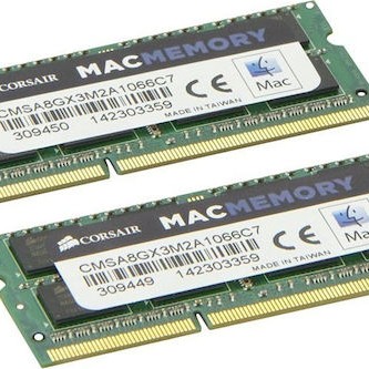 Corsair Mac Memory DDR3 16GB RAM με 2x8GB Modules και Ταχύτητα 1600 για Laptop