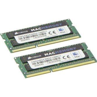 Corsair Mac Memory DDR3 16GB RAM με 2x8GB Modules και Ταχύτητα 1600 για Laptop