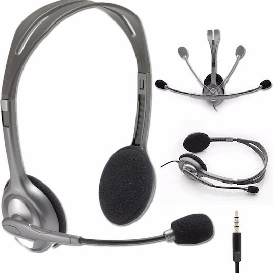Logitech H111 On Ear Multimedia Ακουστικά με μικροφωνο και σύνδεση 3.5mm Jack
