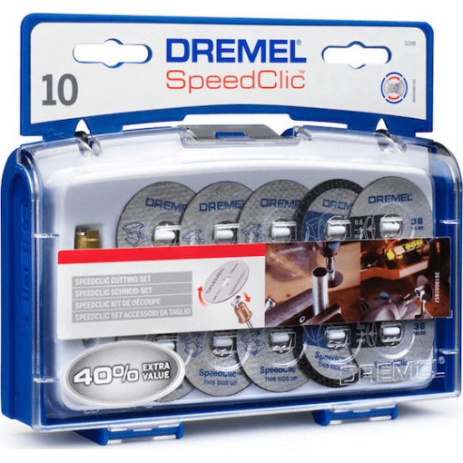 Dremel Σετ Εξαρτημάτων Κοπής Ez Speedclic SC690 Δίσκος Κοπής Μετάλλου 38mm 10τμχ