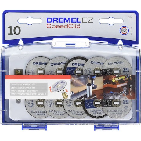 Dremel Σετ Εξαρτημάτων Κοπής Ez Speedclic SC690 Δίσκος Κοπής Μετάλλου 38mm 10τμχ