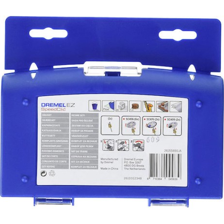 Dremel Σετ Εξαρτημάτων Κοπής Ez Speedclic SC690 Δίσκος Κοπής Μετάλλου 38mm 10τμχ