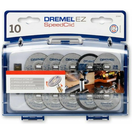 Dremel Σετ Εξαρτημάτων Κοπής Ez Speedclic SC690 Δίσκος Κοπής Μετάλλου 38mm 10τμχ