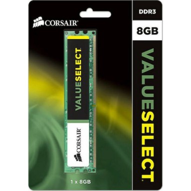 Corsair Value Select DDR3 με Module 1x8GB και Ταχύτητα 1600 για Desktop