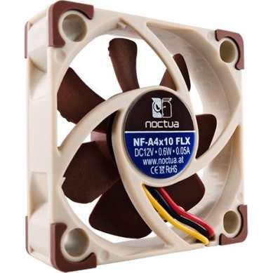 Noctua NF-A4X10 FLX Case Fan 40mm με Σύνδεση 3-Pin Καφέ