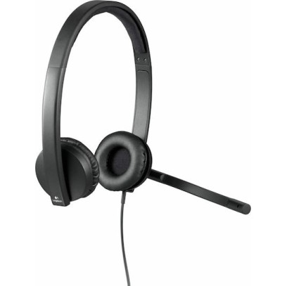 Logitech H570e Stereo On Ear Multimedia Ακουστικά με μικροφωνο και σύνδεση USB